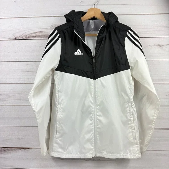 Adidas AFS Tiro Windbreaker Black/White Size XS Full Zip Jacket - Picture 1 of 10